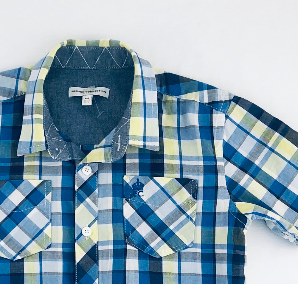 French Connection Boys Plaid Shirt
