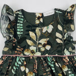Next Baby Olive Green Floral Dress