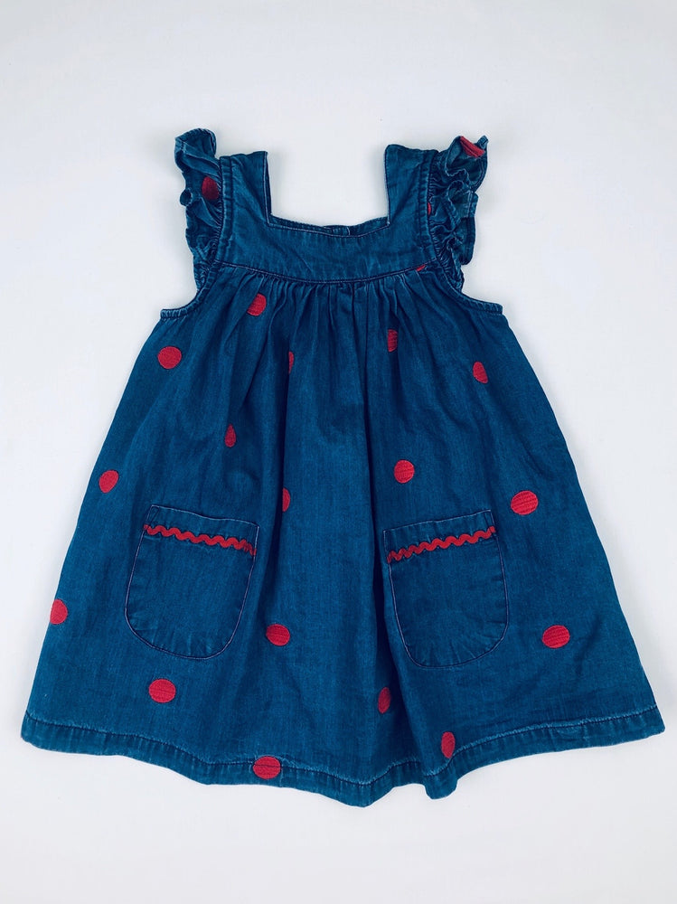 Jack & Milly Chambray Dotted Dress
