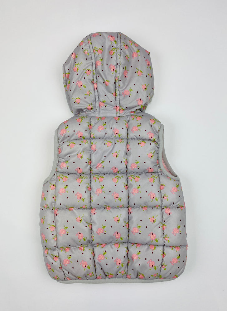 Zara Baby Floral Puffer Vest