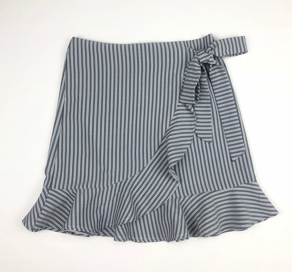 Tempt Pico Ruffled Wrap Mini Skirt