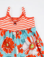Bonnie Baby Stripe & Floral Playsuit