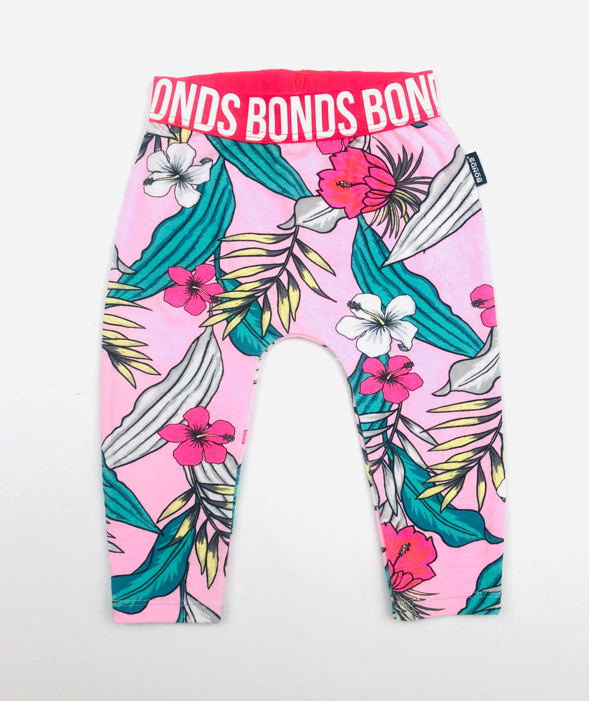 Bonds Girls Hibiscus W/ Leaves Stretchies Leggings