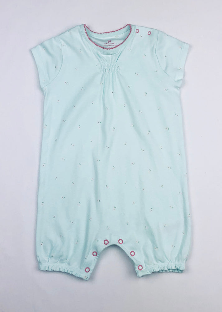 Next Baby Mint Green Floral Romper