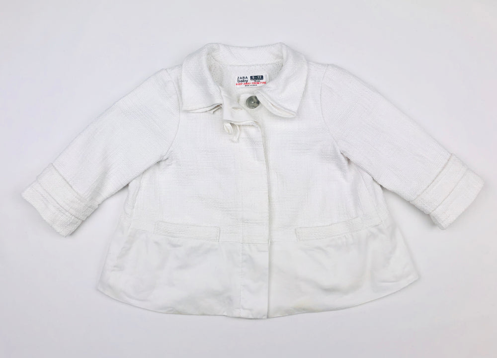 Zara Baby White Overcoat
