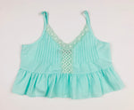 Alive Girl Mint Lacey Top