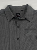 Bauhaus Grey Pin Stripe Polo Shirt