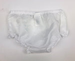 Kahn Lucas NY Girls White Bloomers/Nappy Cover