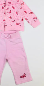 Funky Babe Pink Hearts and Butterflies Trackies Set