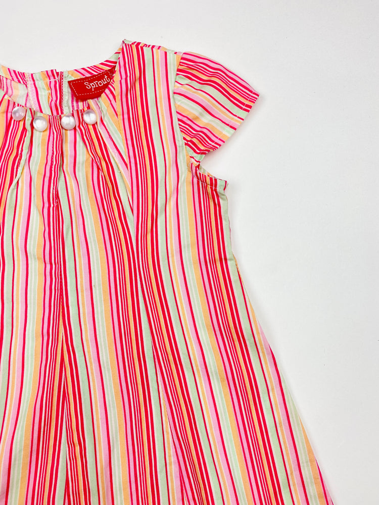 Sprout Stripe with Gems Dress